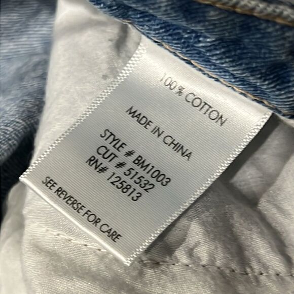 bohme 28” light wash 12 inch high-rise bailloon crop C21 - Picture 5 of 7